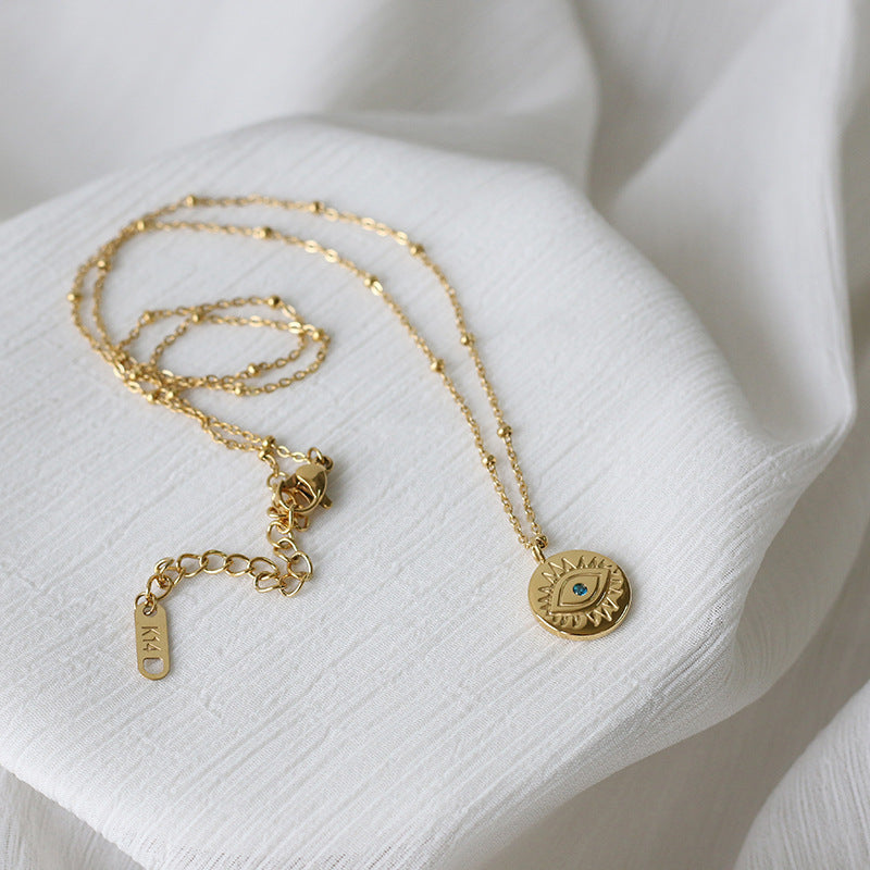 Evil Eye Gold Pendant Necklace – Protection & Timeless Style