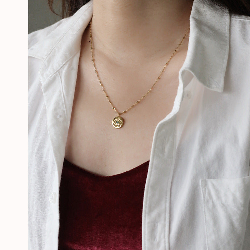 Evil Eye Gold Pendant Necklace – Protection & Timeless Style