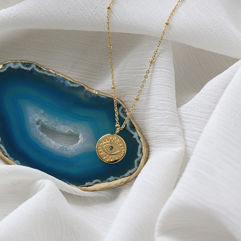 Evil Eye Gold Pendant Necklace – Protection & Timeless Style