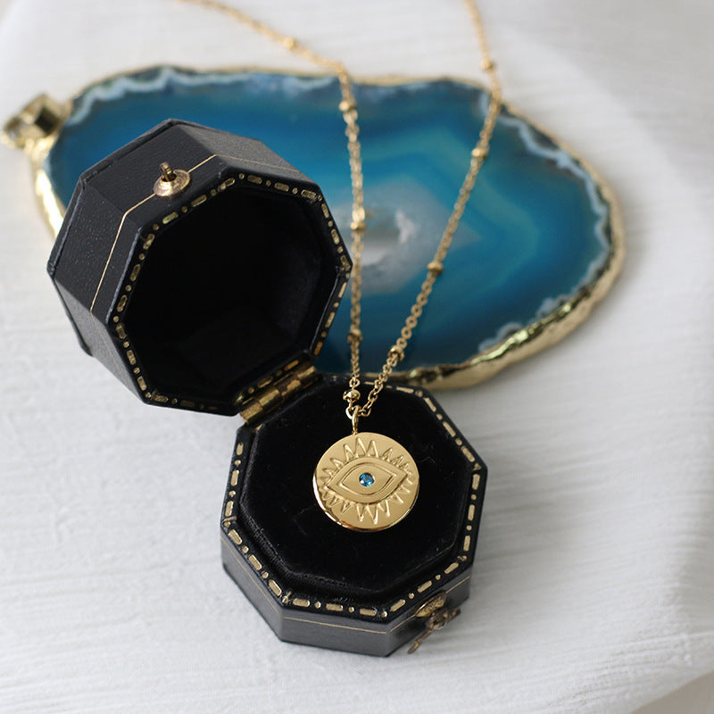 Evil Eye Gold Pendant Necklace – Protection & Timeless Style