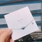 925 Silver Star Charm Bracelet – Elegant Minimalist Jewelry for Women