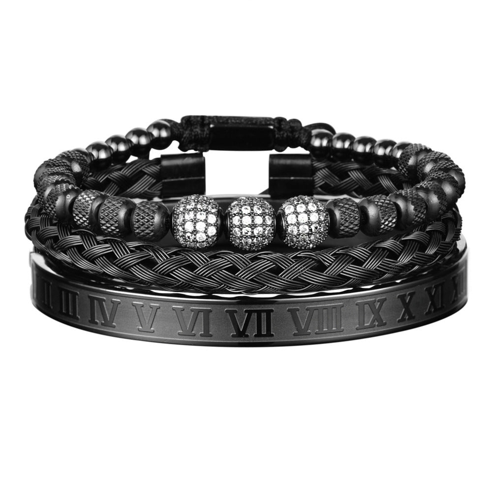 Luxury Gold Bracelet Set for Men – Bold & Elegant