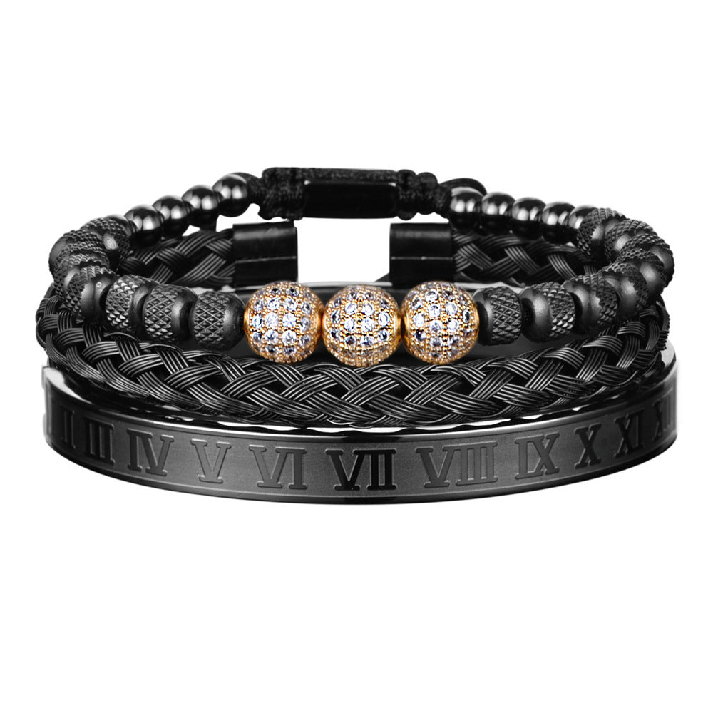 Luxury Gold Bracelet Set for Men – Bold & Elegant