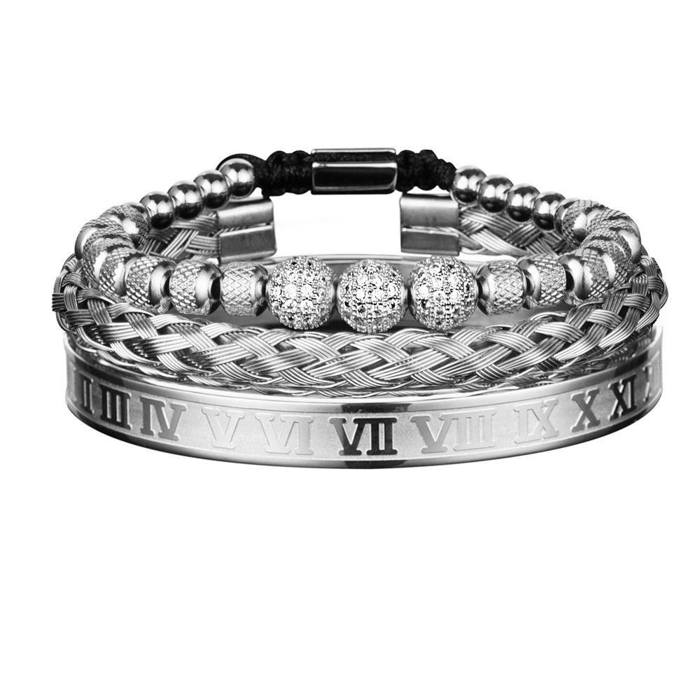 Luxury Gold Bracelet Set for Men – Bold & Elegant