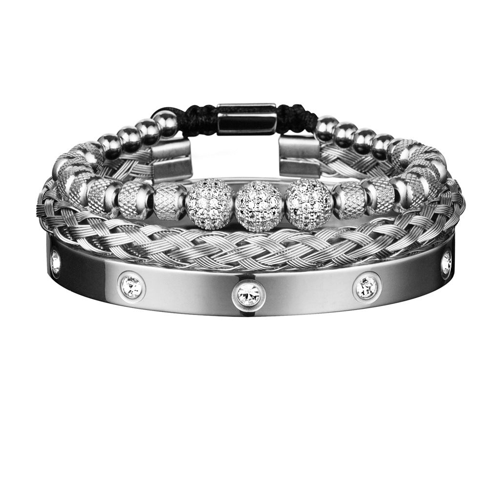 Luxury Gold Bracelet Set for Men – Bold & Elegant