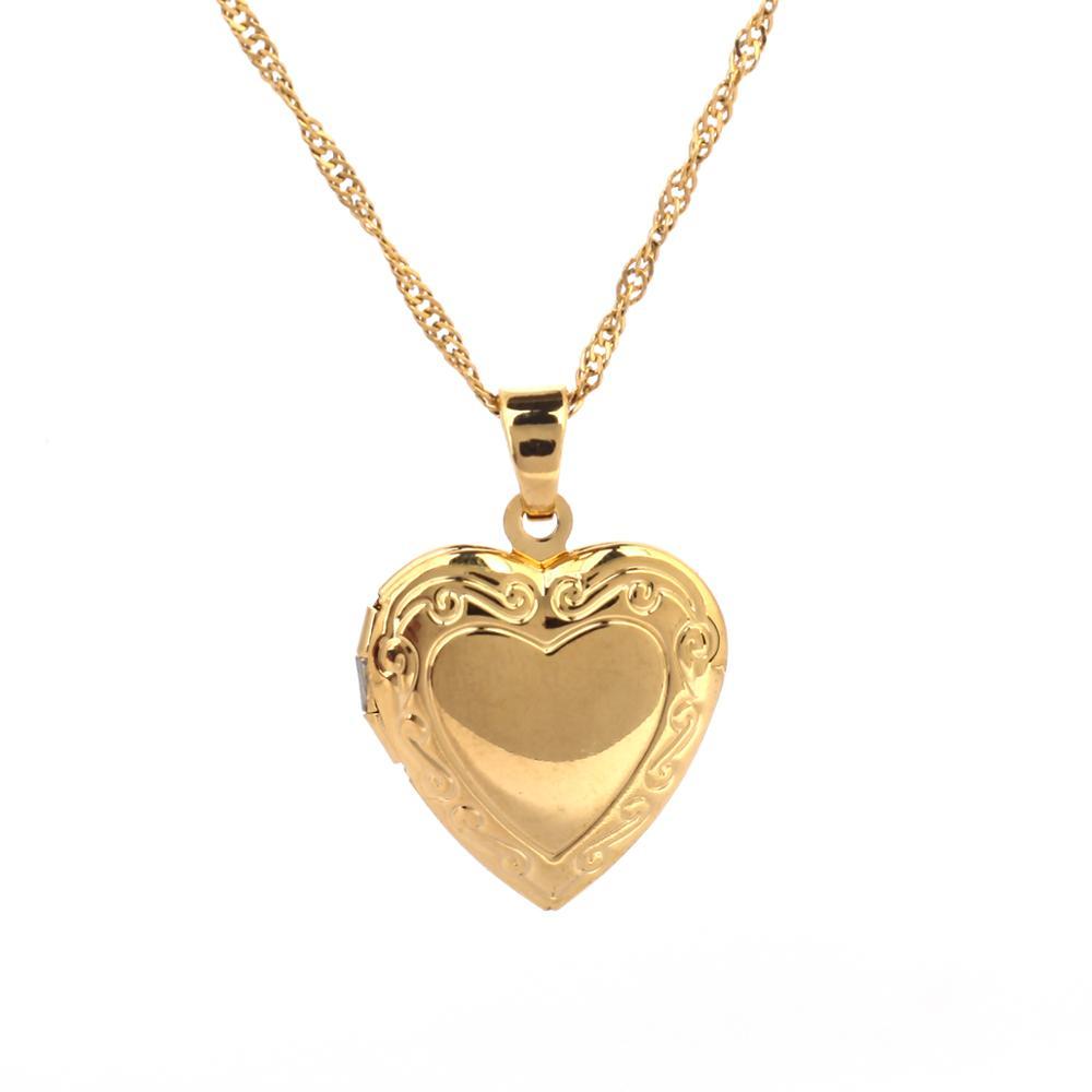Heart Locket Necklace – Timeless Gold Pendant for Memories & Love