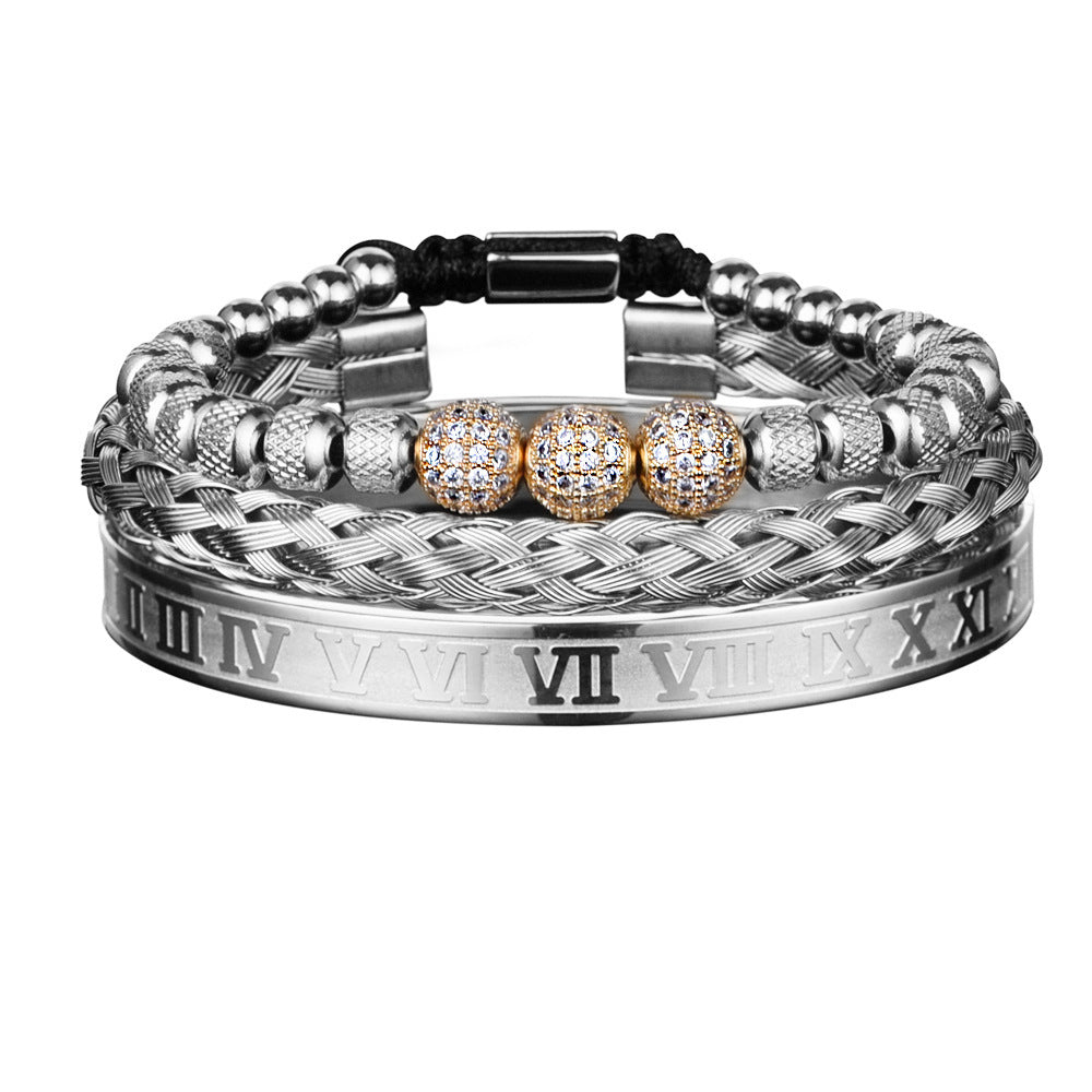 Luxury Gold Bracelet Set for Men – Bold & Elegant