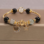 '' Luxury Moonstone Crystal Bracelet - Moon & Star Design