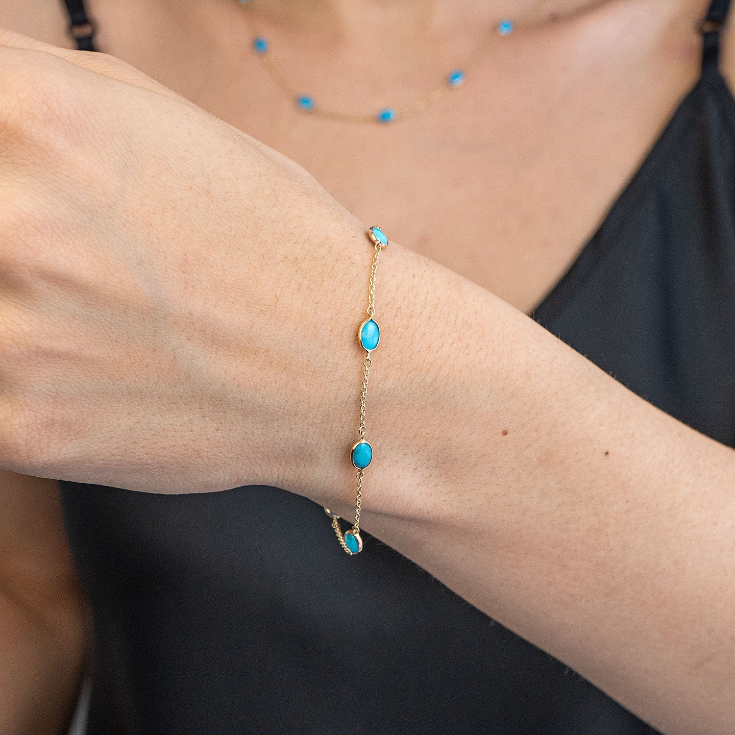 " Aurora Sky Necklace - Blue Glow Elegance"