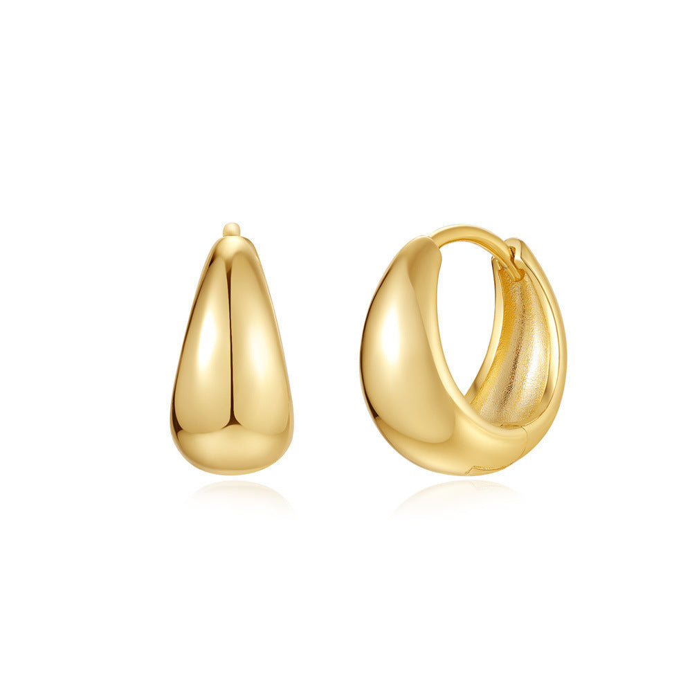 Trendy Gold-Plated Hoop Earrings Set – Minimalist & Elegant Styles