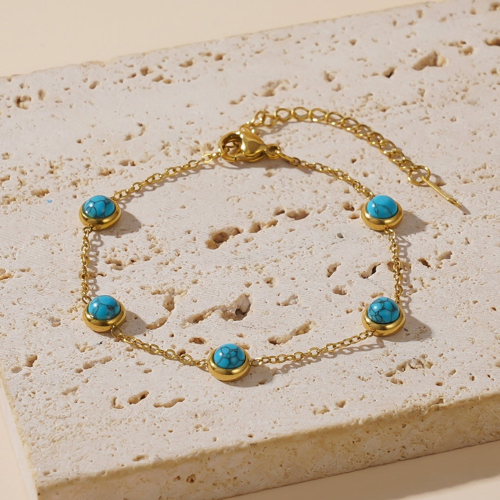 " Aurora Sky Necklace - Blue Glow Elegance"