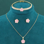 Elegant Clover Jewelry Set – Necklace & Bracelet for Women