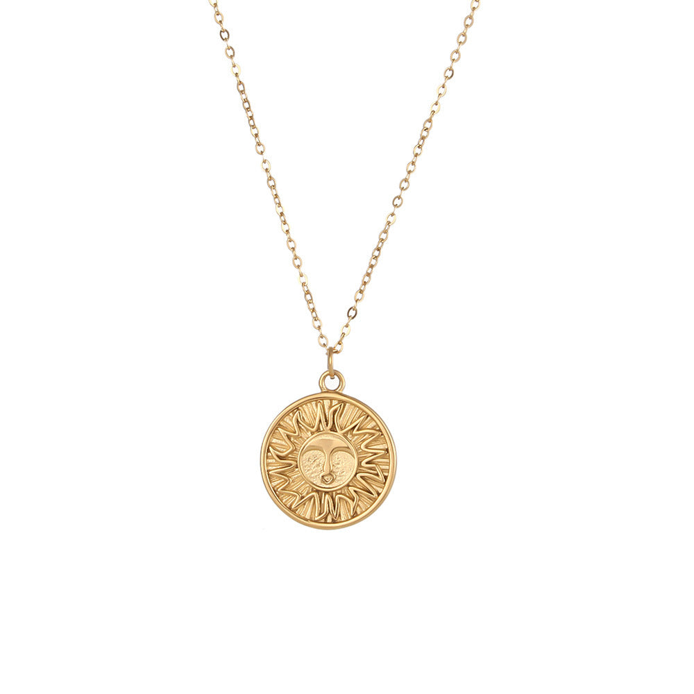 Luxury Gold Sun Necklace – Timeless Radiance & Elegance