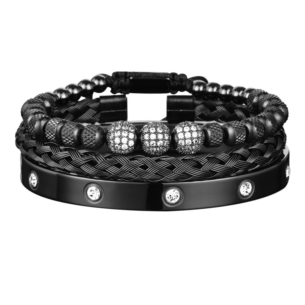 Luxury Gold Bracelet Set for Men – Bold & Elegant