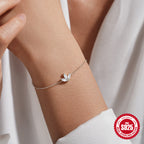 925 Sterling Silver Lotus Pendant Bracelet – Available in Gold & Silver